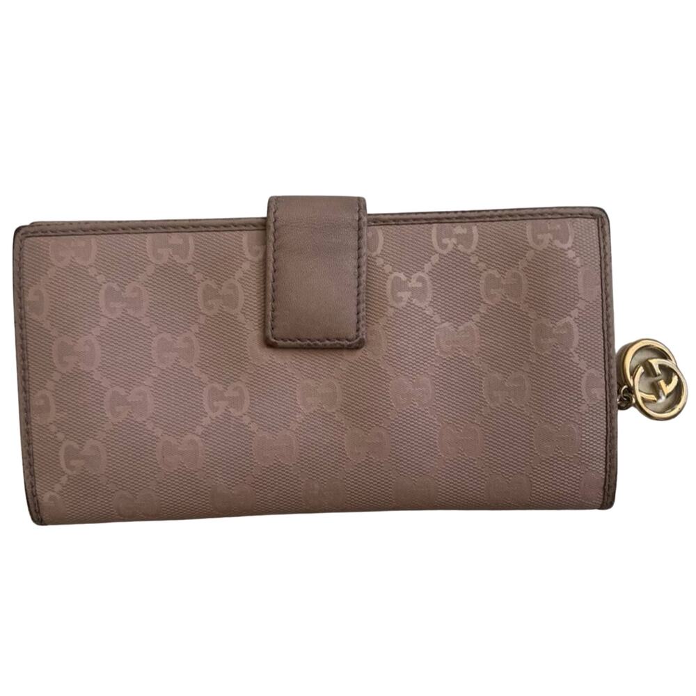 Gucci Dusty Rose Light Pink GG Bifold Wallet AUTHENTIC